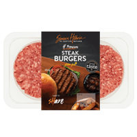 4 pack, steak burgers