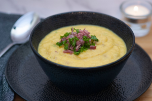 Celeriac ham hough soup
